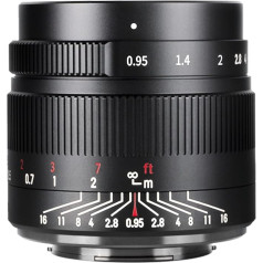 7artisans kompaktais kameras objektīvs 35 mm f/0,95 ar lielu atvērumu APS-C bezspoguļa kamerām ar M4/3 MFT savienotāju priekš Panasonic GF1,GF2,GF3,GF5,GF6,GF7,GF8,GF9