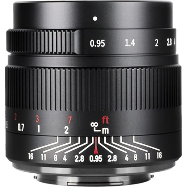 7artisans kompaktais kameras objektīvs 35 mm f/0,95 ar lielu atvērumu APS-C bezspoguļa kamerām ar M4/3 MFT savienotāju priekš Panasonic GF1,GF2,GF3,GF5,GF6,GF7,GF8,GF9