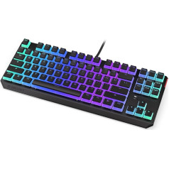 ENDORFY Thock Thock TKL Pudding Blue mehāniskā TKL tastatūra, konfigurējams RGB fona apgaismojums, mehāniskie Kailh Blue slēdži, izturīgi Pudding PBT taustiņi, EY5A004