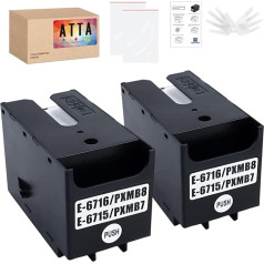 Atta T6715 T6716 tehniskās apkopes kārba C13T671500 Saderīgs ar Epson Workforce Pro WF-4720DWF WF-4725DWF WF-4730DTWF WF-4740DTWF Workforce Pro WF-C5210DW WF-C5290DW WF-C5290DW BAM WF-C5710 DWF DWF DWF