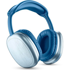 Music Sound MAXI2 Bluetooth austiņas ap ausīm Bluetooth 5.0 - atskaņošanas laiks 22 h - uzlādes laiks 1,5 h - iebūvēts mikrofons - vadības elementi uz estrādes un regulējama galvas stīpa, zilas krāsas