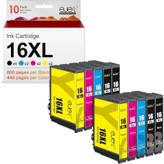 ejet 16XL saderīgas kasetnes Epson 16-XL printeru kasetņu aizstājējs WF2630 WF2760 WF2540 WF2660 WF2750 WF2650 WF2510 WF2520 WF2530 WF2010