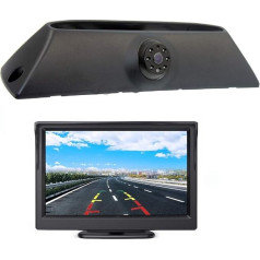 HD automašīnas trešā jumta bremžu gaismas kamera bremžu gaismas atpakaļgaitas kamera Iveco Daily 4 Gen 2008-2014 + 4,3 collu DVD monitora TFT ekrāns kravas automašīnas LCD displejs