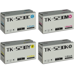 Coloran TK-5230 TK5230 Toneris suderinamas su Kyocera TK5230K TK-5230K Ecosys M5521cdw P5021cdn P5021cdw M5521cdn M5521 P5021 TK-5230C TK-5230M 5230Y TK 5230 5230K (juoda žydra, geltona, purpurinė)