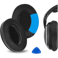 Geekria sporta dzesēšanas gela rezerves auss spilventiņi Sennheiser HD515 HD555 HD518 HD518 HD560s HD558 HD559 HD569 HD579 HD579 HD589 austiņu austiņu austiņu spilventiņiem (melns)