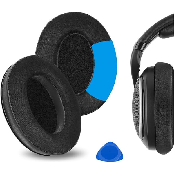 Geekria sporta dzesēšanas gela rezerves auss spilventiņi Sennheiser HD515 HD555 HD518 HD518 HD560s HD558 HD559 HD569 HD579 HD579 HD589 austiņu austiņu austiņu spilventiņiem (melns)