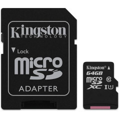 64GB Class-10 Micro SDXC atmiņas karte Sony Xperia Z, ZL, ZR, Z Ultra, Z1, Z2, Z3 un Z3 Compact mobilajiem tālruņiem