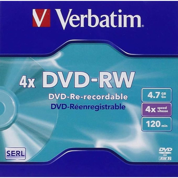 Verbatim DVD-RW Matt Silver 4,7 GB DVD+R