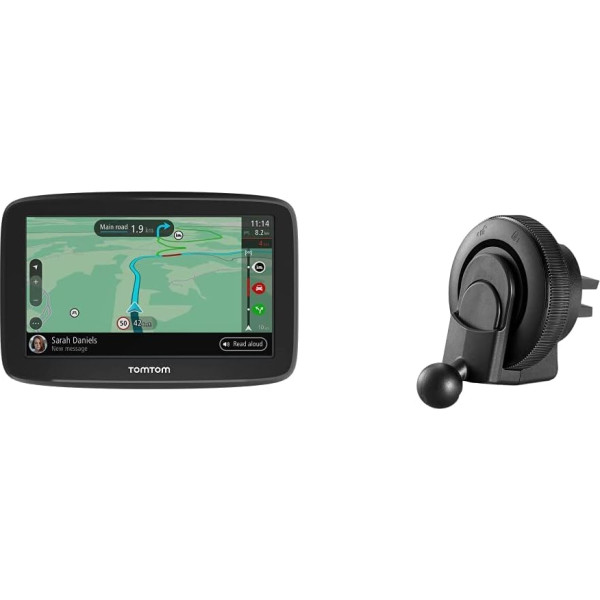 TomTom GO Classic navigācijas ierīces melns un gaisa ventilācijas stiprinājums izvēlētiem TomTom 5 un 6 collu modeļiem (skat. saderības sarakstu zemāk)