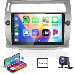 Podofo Carplay Autoradio für Citroën C4 2004-2009/C-QUATRE 2008-2011(Manual A/C), 9