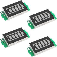 4 gabalu akumulatora jaudas modulis 3-34V uzlādes indikators 5mA saderīgs ar 1S 2S 2S 3S 4S 4S 5S 6S 7S 8S