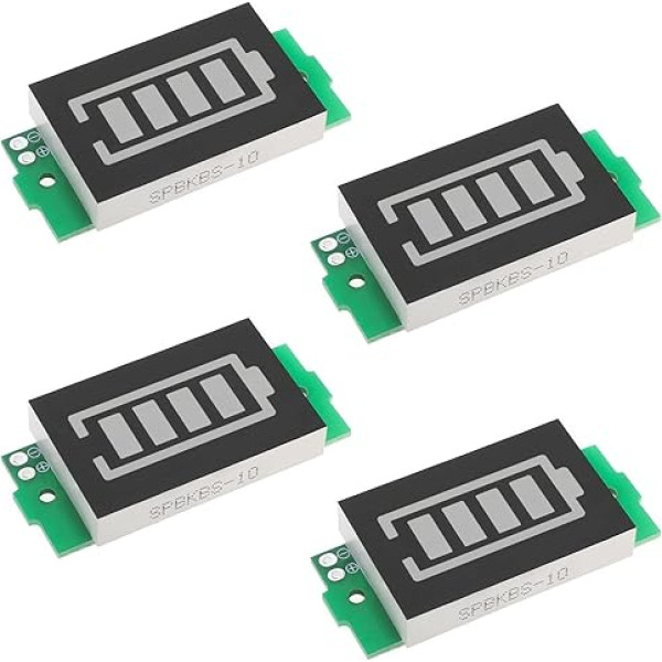 4 gabalu akumulatora jaudas modulis 3-34V uzlādes indikators 5mA saderīgs ar 1S 2S 2S 3S 4S 4S 5S 6S 7S 8S