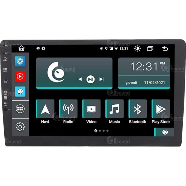 Universāls auto radio 2DIN Android GPS Bluetooth Bluetooth WiFi Dab USB Full HD skārienjūtīgais ekrāns 10 collu Easyconnect Easyconnect 8 kodolu procesors Balss komandas