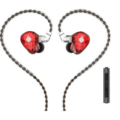 Hidizs MS1-Rainbow In-Ear monitora austiņas, augstas izšķirtspējas IEMS austiņas ar noņemamu kabeli, polimēra membrānas HiFi Bass trokšņu slāpēšanas sporta austiņas Android viedtālruņiem