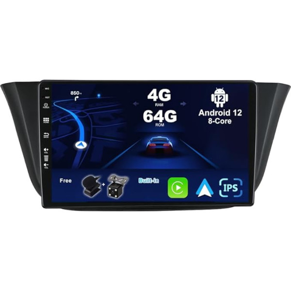 BXLIYER Android 12 IPS auto radio, piemērots Iveco Daily VI (2014-2021) - [4G+64G] - Iebūvēts DSP/Carplay/Android Car/GPS - LED kamera + MIC - 9 collu 2 DIN - SWC 4G WiFi BT DAB Fast-boot 360 kamera