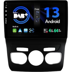 SXAUTO - Iebūvēts DAB - Android 12 IPS auto radio Citroen C4 C4L DS4 (2013-2017) - Iebūvēts Carplay/Android Car - Kamera + MIC - 4G + 64G - 360-CAM stūres kontrole Fast Boot WiFi - 2 DIN