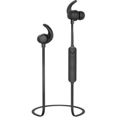 Hama Thomson WEAR7208BK Bluetooth sporta austiņas austiņās, skaļuma regulēšanas funkcija, melnas, 00132640, mazas