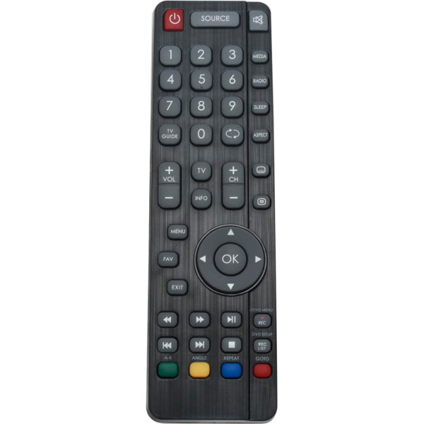 AULCMEET Replacement Remote Control SHWRMC0118 Suitable for Sharp TV LC-32CHG4041E LC-32CHG4042E LC-32CFG4041E LC-32CFG4042E LC-40CFG4041E LC-40CFG4042E LC-43CFG4041E LC-43CFG4041E LC-4041E