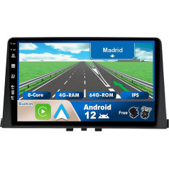 JOYX Android 12 IPS auto radio piemērots Citroen Berlingo (2008-2019) - 4G+64G - Iebūvēts DSP/Carplay/Android Car - LED kamera + mikrofons - 10.1 collu 2 DIN - Vadāms no stūres WiFi DAB 360 kamera