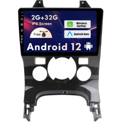 SXAUTO Android 12 autoradio piemērots Peugeot 3008 (2013-2018) - Bezmaksas atpakaļgaitas kamera - [2G + 32G] - GPS 2 DIN - 9 collas - Atbalsta DAB stūres vadību 4G WiFi Bluetooth Carplay Android Car