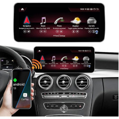 Road Top Android 13 Auto radio ar skārienjūtīgo ekrānu 12,3 collu auto stereo priekš Mercedes Benz C GLC GLA CLA klases W205 X156 C117 2015-2018 gads NTG5.0, atbalsta Wireless Carplay, Android Car, kameru, Mirrorlink