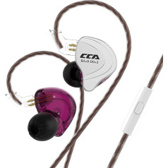 CCA C10 Hybrid Driver In Ear austiņas, HiFi Stereo austiņas, jaudīgi basi, sporta austiņas ar ergonomisku un ērtu dizainu spēlēm, mūzikai, šoviem, skatuvei