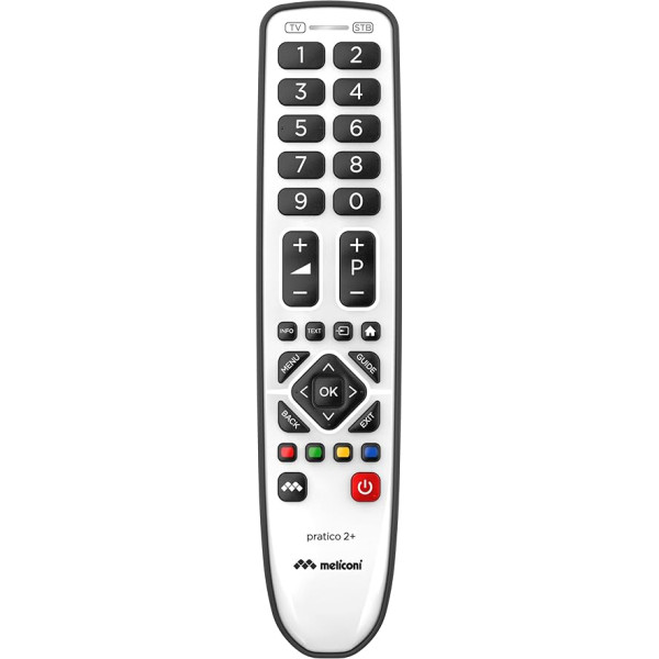 MELICONI Gumbody 2 in 1 Universal Remote Control with Rubber Body Ideal for 1 TV and 1 Outdoor Decoder