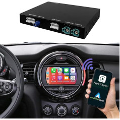 Road Top Wireless Carplay Android priekš BMW Mini Cooper One Hatch Clubman F55 F56 F54 F57 NBT sistēma 2014-2018 gadam, atbalsta navigāciju Mirrorlink tālrunim, aizmugures skata kamera