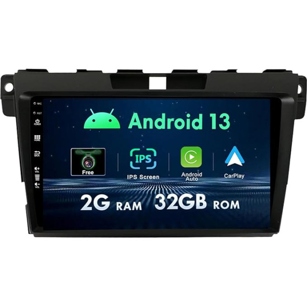 MISONDA 2G+32G Android Autoradio Für Mazda CX-7 2008-2014 Mit GPS Navi Bluetooth MirrorLink RDS FM WiFi Rückfahrkamera Carplay AUX 4G 2 DIN