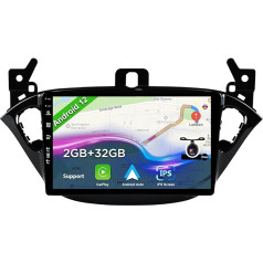 BXLIYER 9 collu Android 12 autoradio Opel Corsa/Adam (2013-2019) - atpakaļgaitas kamera - 2G + 32G - 2 DIN - DAB stūres vadības pults WiFi Carplay Android auto DSP Split Screen 4G Bluetooth