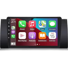 Merisny Android multivides sistēma, Android 12 Auto radio Carplay Android BMW 5. sērijas E39 X5 E53 E38 2+32G Carplay GPS Navi WiFi RDS USB DAB Bluetooth