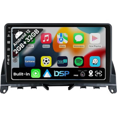 BXLIYER Android 12 IPS auto radio priekš Benz W204 S204 C klases C180 C200 C220 (2006-2011) - Iebūvēts CarPlay Android Car - Bezmaksas kamera - 2G + 32G - 9 collu 2 DIN stūres vadības stūres DAB DSP Fast-boot