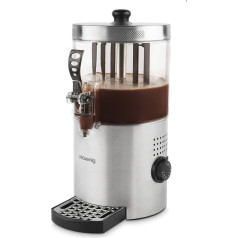 H.Koenig Hot Chocolate Stainless Steel SHK800, 1200 W, Removable 3L Container, Adjustable Thermal Button, Keep Warm, Anti-Drip System, Dishwasher Safe, Hot Drinks, Tea, Milk, Mulled Wine