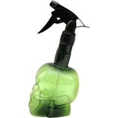 VAIN Leere Sprühflasche in Totenkopf-Form mit verstellbarem Sprühkopf, Haarnebelsprüher für Rasieren und Friseure, nachfüllbar, transparent, leer Sprühkopf für Friseure, Salon, Reinigung, Garten, 500