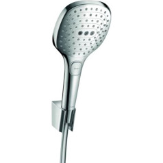 hansgrohe Raindance Select E 120 Duschkopf inkl. Duschkopfhalter, 3 Strahlarten, Chrom