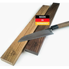 hannes.design Магнитный держатель для ножей из дерева ручной работы, непревзойденные сильные магниты, клей/винты - необорудованная магнитная пол