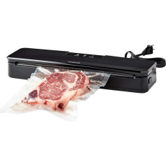 Anova Precision Vacuum Sealer ANVS01-EU00, прецизионный вакуумный запайщик, запайщик Vocum, в комплекте штекер типа C для использования в ЕС, 10 в упаковке, черный