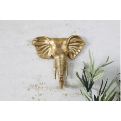 HomeZone® Novelty Gold Elephant Animal Hook Key Holder Coat Towel Jewellery Hook Rack Wall Mounted Decorative Key Hanging Rack Home Decor (Gold Elephant)