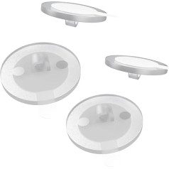 Kleberino Ceiling Hooks Self-Adhesive | Adhesive Eyelets Transparent | Adhesive Hooks No Drilling for Crafts, Hanging Price Tags and Decoration (Pack of 100)