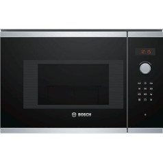 Bosch Series 4 BEL523MS0B Iebūvējamā mikroviļņu krāsns ar grilu, nerūsējošais tērauds