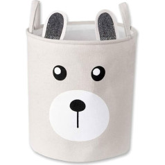 Детская корзина для белья с ручками Bear Laundry Basket for Organizing Clothes Laundry Foldable and Waterproof Suitable for Storing Laundry and Toys for Kids Apricot