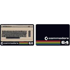 Logoshirt®️ Commodore I C64 I Brotkasten I Frühstücksbrettchen I Schneidebrett I 23x14cm I 2er Set I spülmaschinenfest & hitzebeständig I Lizenziertes Originaldesign