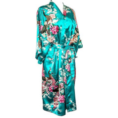 CCcollections Kimono halāts Long 16 Colours Premium Peacock līgavas līgavas līgavas Dāvana sievietēm