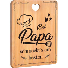 Papa Geschenk,Geburtstagsgeschenk für Papa- Graviertes Bambus Schneidebrett,Geschenk zum Vatertag,Geschenke für Papa von Sohn/Tochter