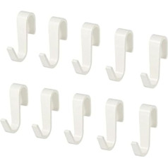 IKEA SUNNERSTA Kitchen Hooks, FF0C, S-Hooks, Pack of 10, White