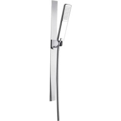 AQUAE T192011 Magnetic Shower Rail with Shower - No Drilling Required - Chrome Plated - Anti-Limescale Function