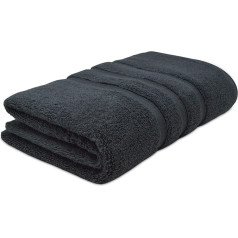 Towelogy® Premium vannas dvieļi, ātri žūstoši, Oeko-Tex sertificēti, ražoti videi draudzīgā veidā, 100% kokvilna, bez vijuma, lieli vannas dvieļi, labi uzsūcoši, 90 x 140 cm (antracīts, 1)