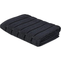 Towelogy® Luksusa vannas dvieļu komplekti 100% organiskās ēģiptiešu kokvilnas Jumbo Large Extra Absorbent 500gsm (1 gab., melns)