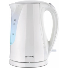 grossag Kettle WK 22.00 1.7 Litre White Removable Filter Screen Indoor Illuminated 2200 Watt