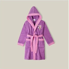 Bērnu peldmētelis Lilac 100% kokvilna - izmērs: 10-12 gadi - Oeko-Tex®